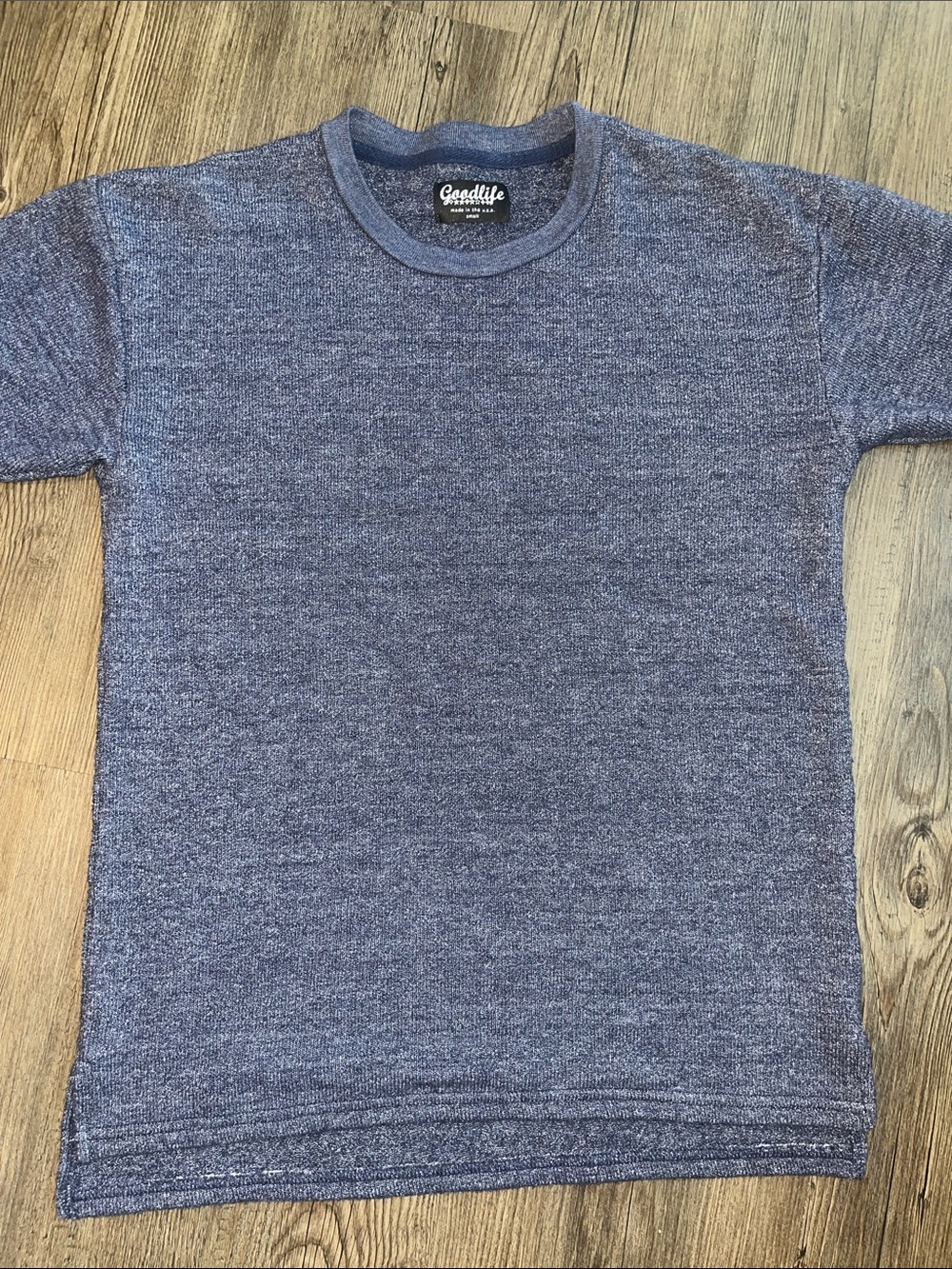 GOODLIFE Heather Navy Blue Crewneck Tee